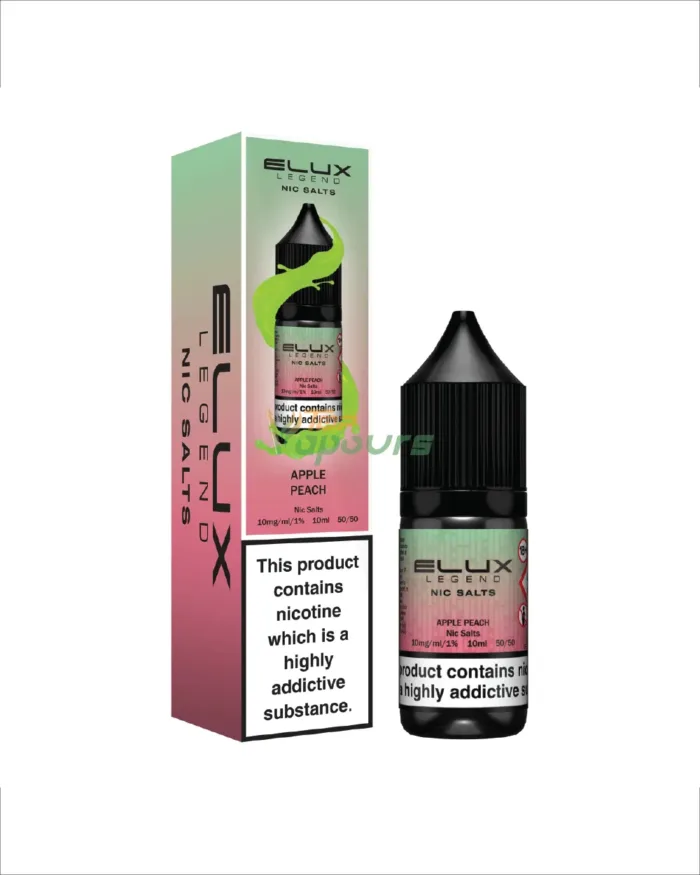 Apple Peach Elux Legend Nic Salts