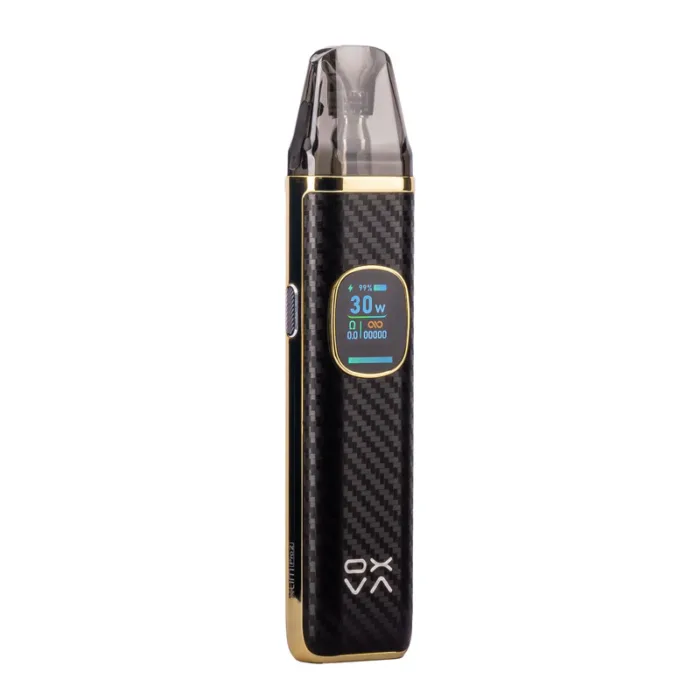 xlim pro 2 pod kit oxva black carbon angled