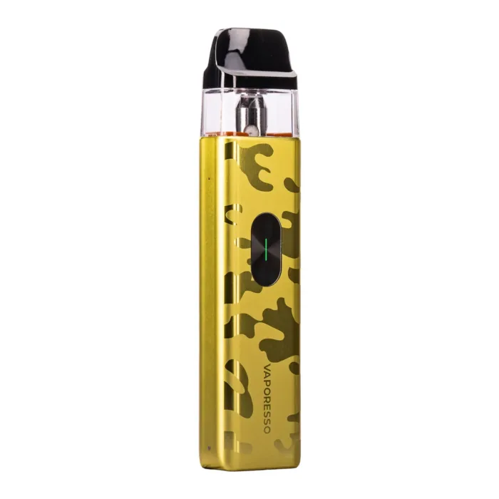 xros 4 mini pod kit by vaporesso camo yellow