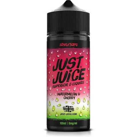 just juice iconic 100ml shortfill e liquid watermelon cherry